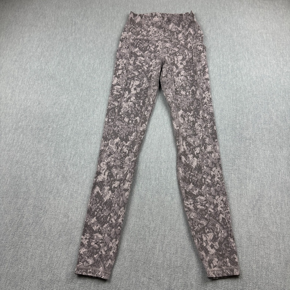 Lululemon Leggings Womens 4 Brown Camo Align High-Rise Pant Stretch 29" Gym Yoga